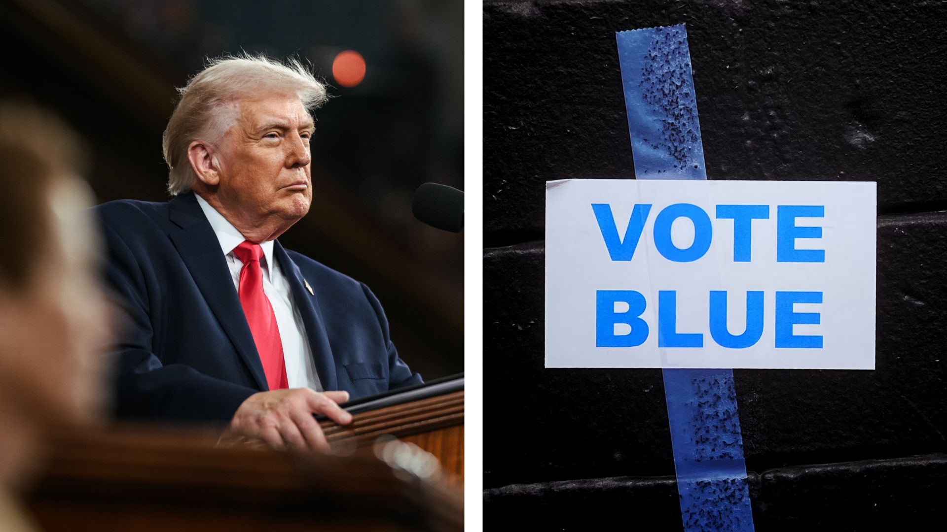 As President Donald Trump delivered his State of the Union address Tuesday night—touching on tariffs, immigration, and even hockey—Democrats in several key states were watching a very different kind of political scoreboard