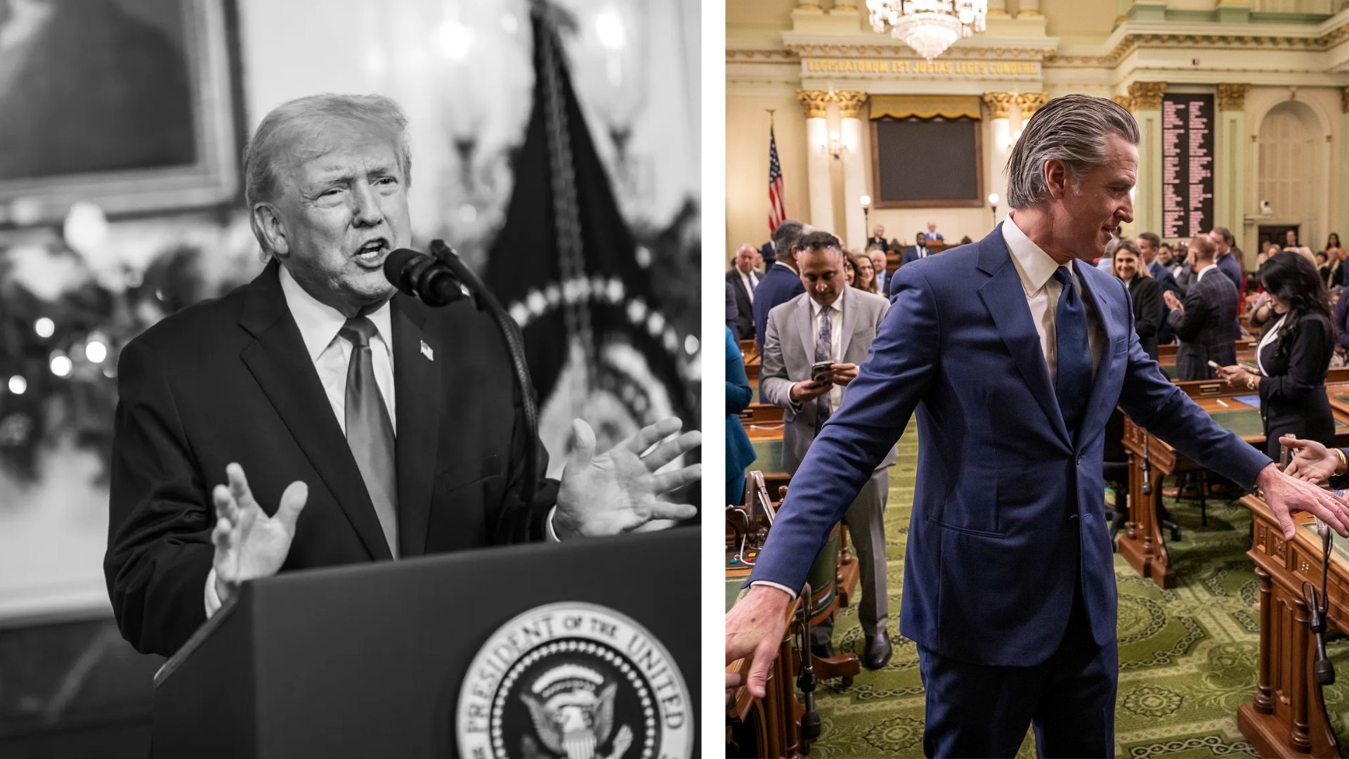 Democratic leaders across the country, especially California, New York and Illinois governors, are calling for what they describe as a straightforward remedy to a costly policy fight: return the money.