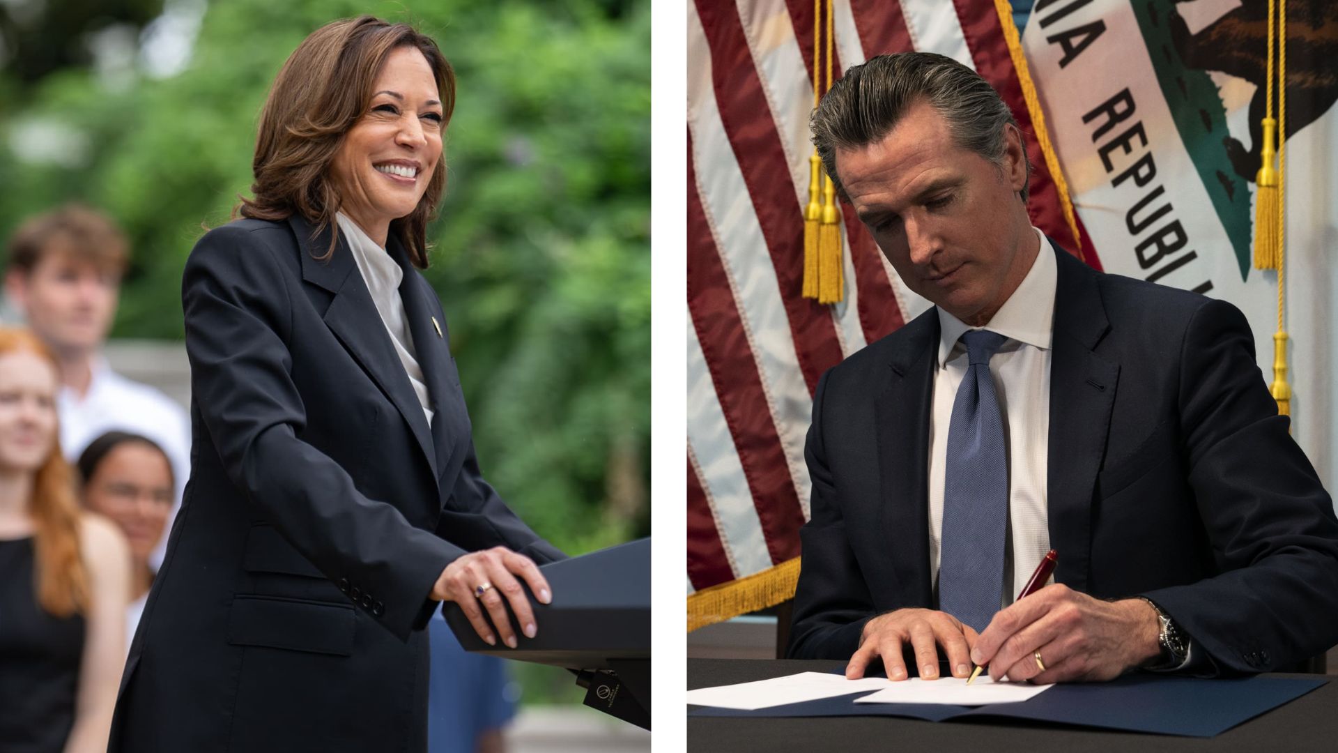 A newly released national survey is sending a sobering signal through Democratic circles, raising fresh questions about the political standing of two of the party’s most recognizable figures, California Governor Gavin Newsom and former Vice President Kamala Harris