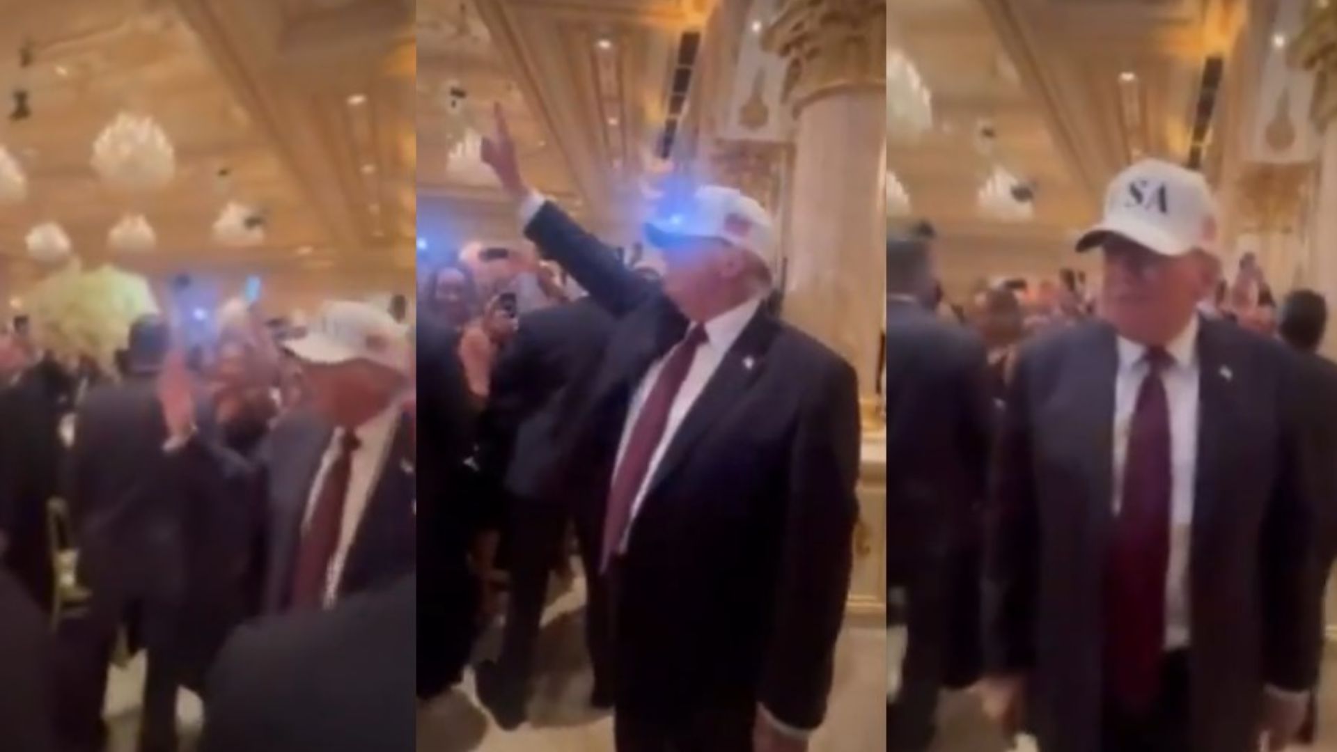 President Donald Trump spent Saturday evening at his Mar-a-Lago estate in Florida, greeting donors who paid $1 million each to attend a Republican fundraiser, even as tensions surged across the Middle East.