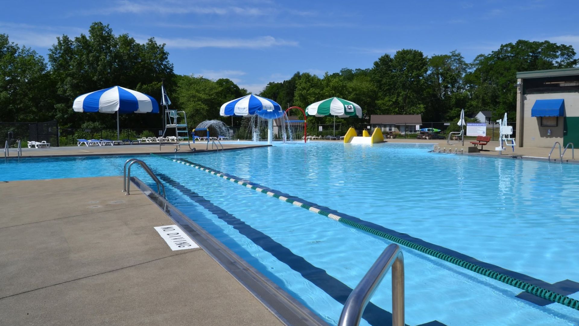 Bloomington swimmers have a place to cool off again as Mills Pool reopened today, June 19, after spring repair work kept the facility closed longer than expected
