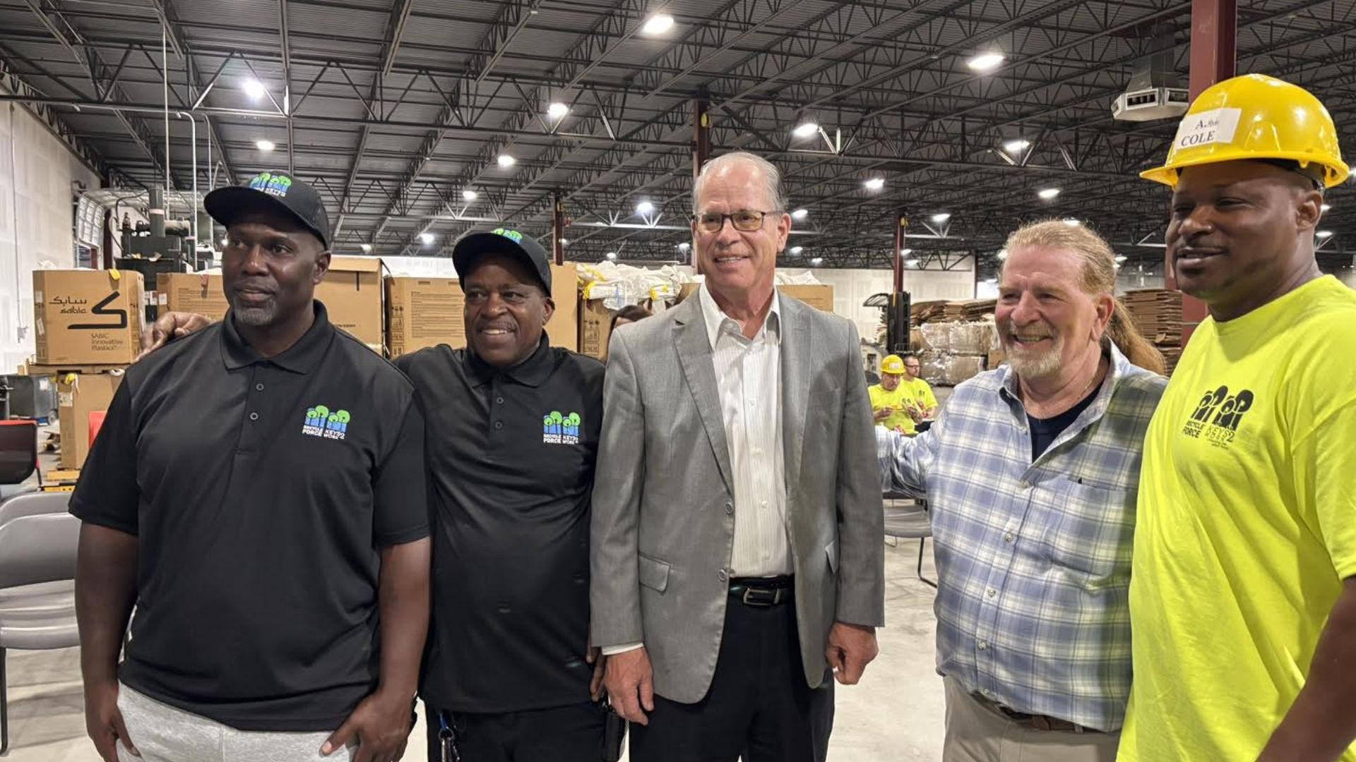 Gov. Mike Braun visited RecycleForce and Keys2Work to recognize two federal grants awarded through the U.S. Department of Labor’s Reentry Employment in Skilled Trades, Advanced Manufacturing, Registered Apprenticeships, and Training initiative, known as RESTART.